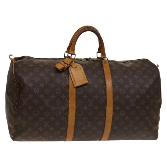 LOUIS VUITTON Monogram Keepall 55 Boston Bag M41424 LV Auth 139639 - Picture 2 of 16